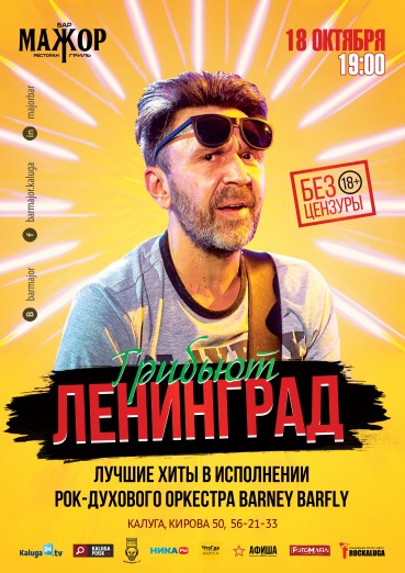 Бар Мажор. Трибьют группы «Ленинград», лучшие хиты в исполнении Barney Barfly